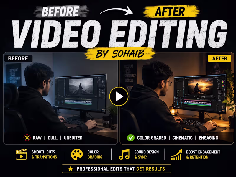 Cover image for Professional edits. Better results.
