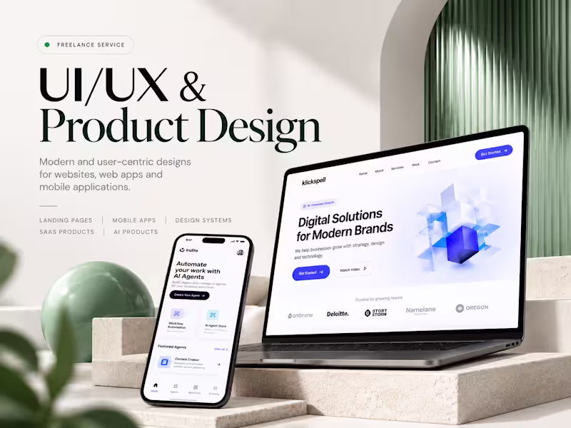 Cover image for UI/UX & Product Design