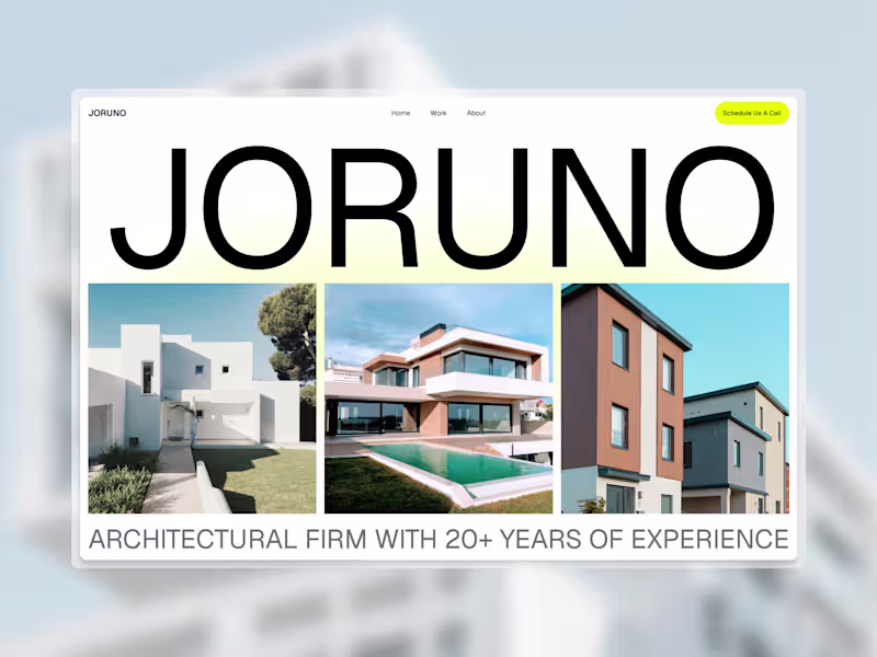Cover image for Website Design for Modern Architecture