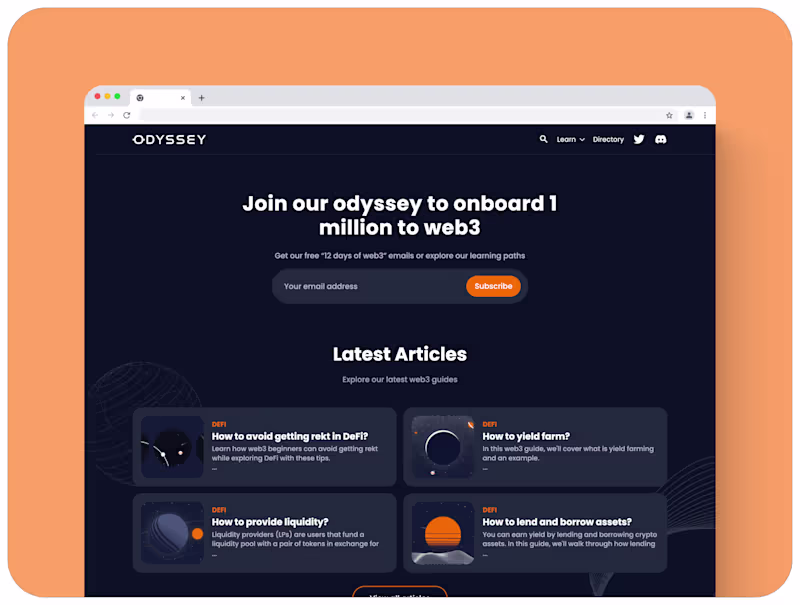 Cover image for OdysseyDAO