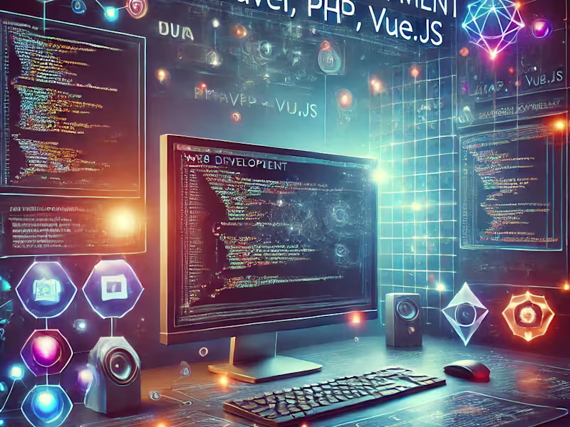 Cover image for Web Development using Laravel, PHP, and Vue.js