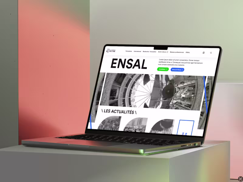 Cover image for Web Design for ENSAL 
