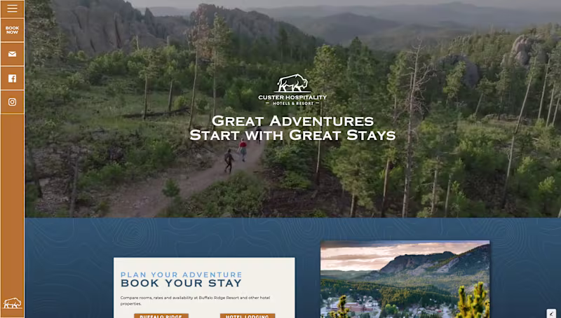 Cover image for Custer Hospitality - Webflow Website