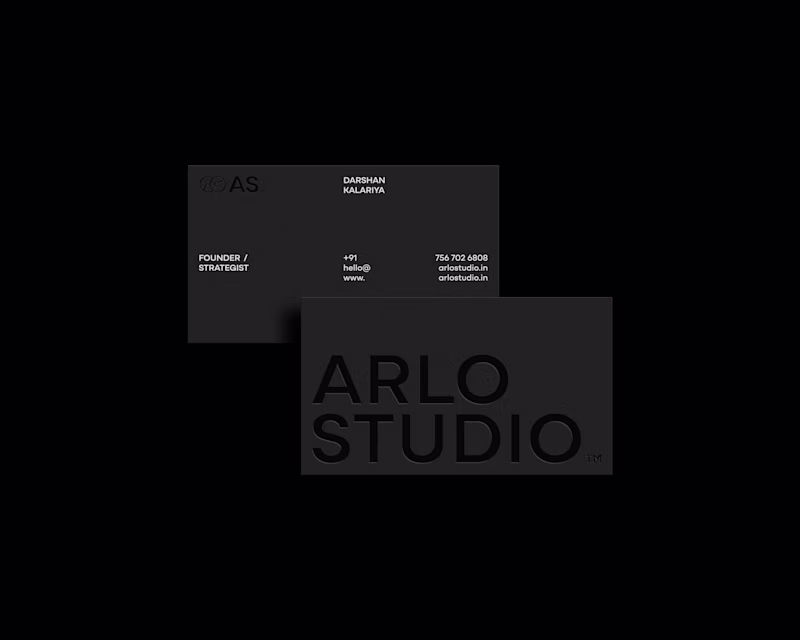 Cover image for ARLO STUDIO Brand Identity Development
