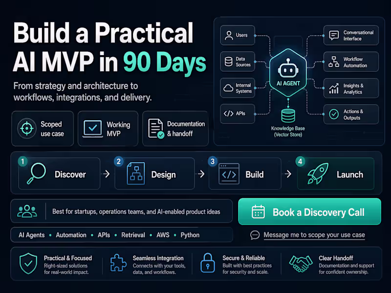 Cover image for AI Product Builder — 3-Month MVP to Production-Ready Foundation