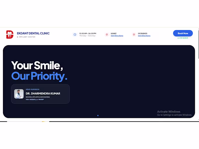 Cover image for Ekdant Dental Clinic Smart Clinic