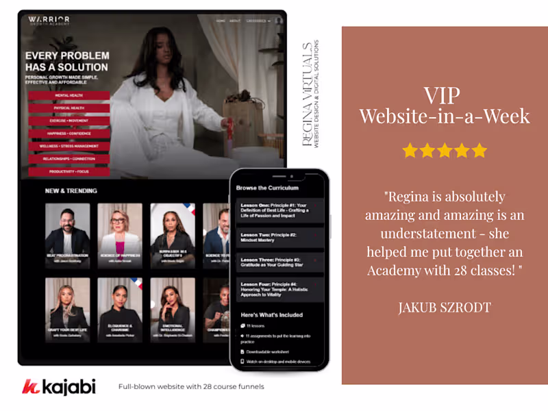 Cover image for VIP Website-in-a-Week