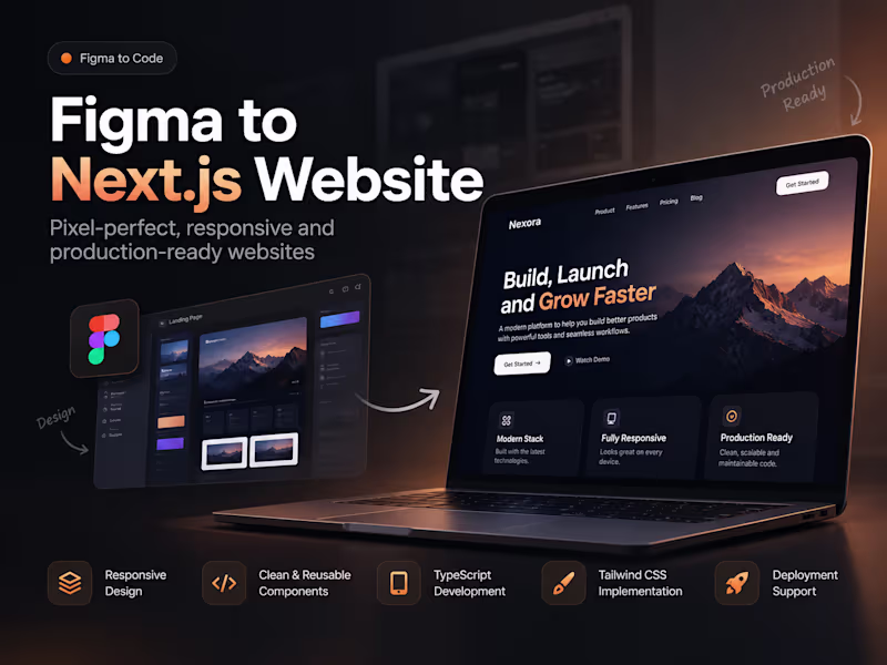 Cover image for Figma to Production-Ready Next.js Website