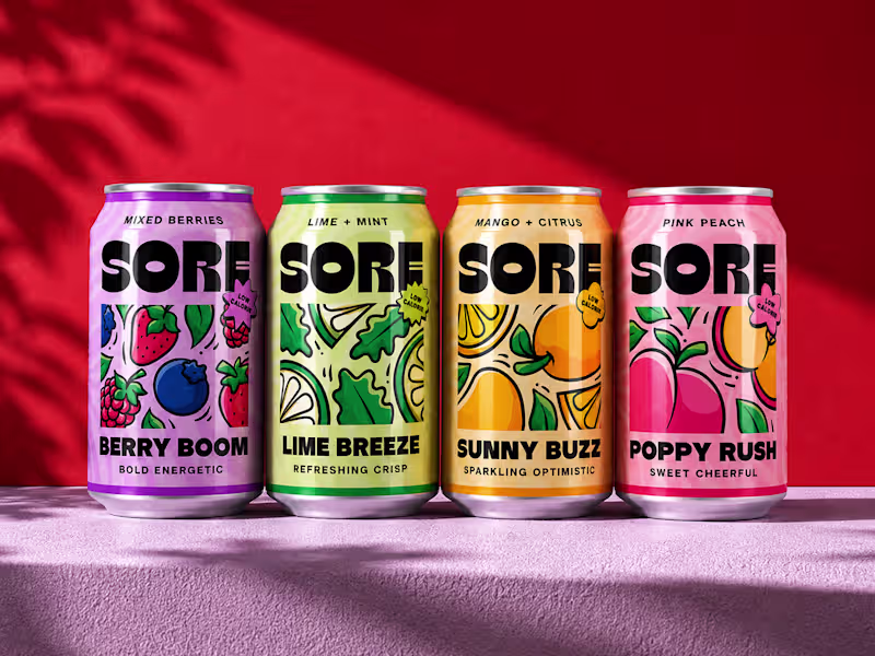 Cover image for SORE - Energy Booster Drink Brand Identity