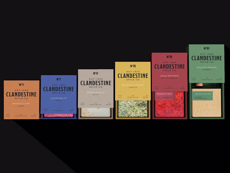 Cover image for CLANDESTINE Brand and Packaging Design