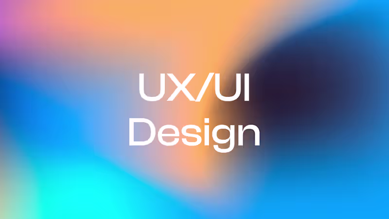 Cover image for UX/UI Design – 3 Weeks
