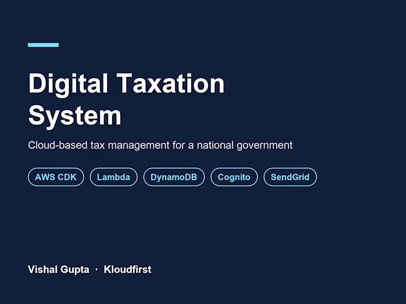 Cover image for Digital Taxation System for National Government