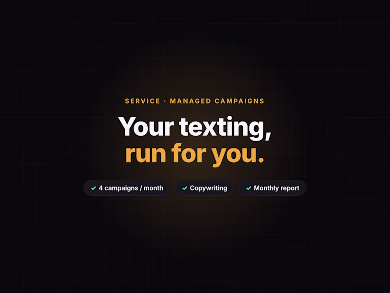 Cover image for Managed SMS Campaigns