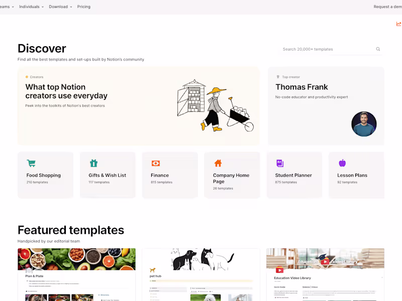 Cover image for Notion Marketplace Operations / Growth