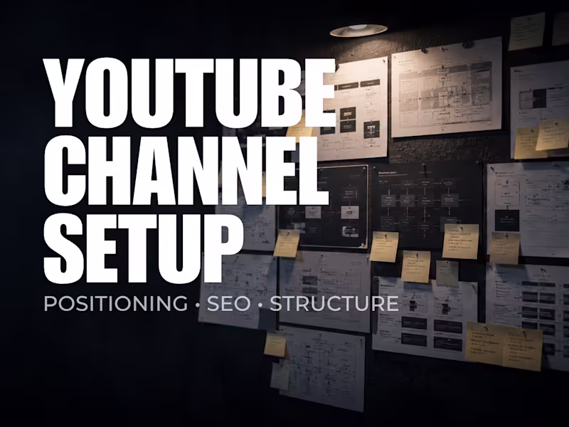 Cover image for YouTube Channel Setup & Launch Blueprint