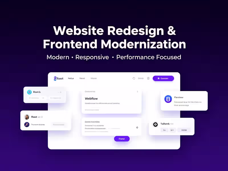 Cover image for Website Redesign & Frontend Modernization