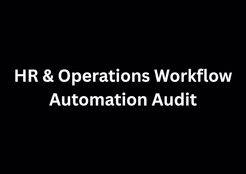 Cover image for HR & Operations Workflow Automation Audit