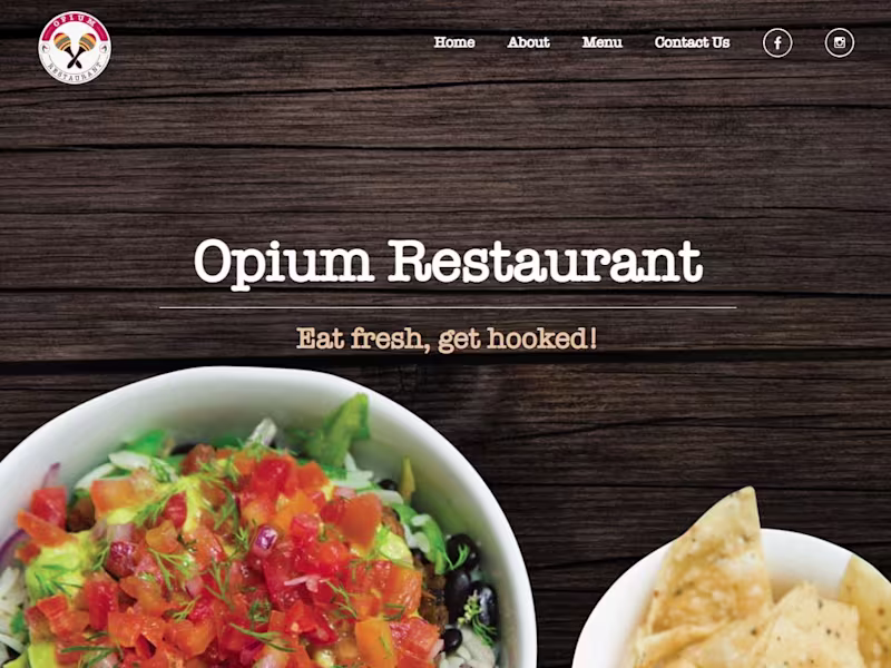 Cover image for Opium Restaurant | Website