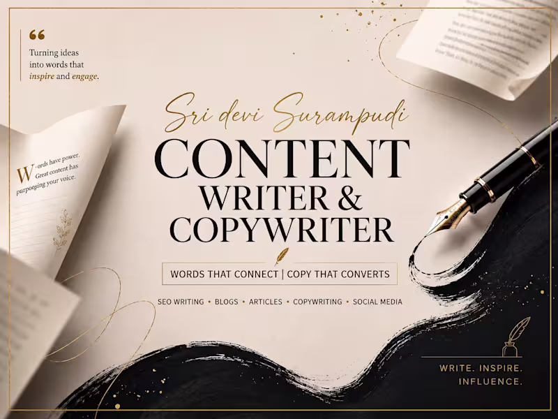 Cover image for SEO Content Writing, Blogs and Copywriting