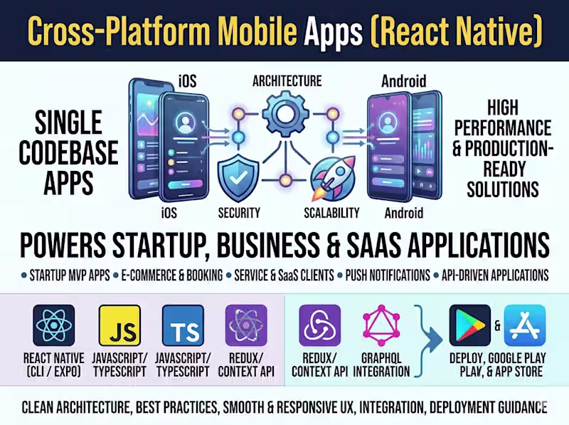 Cover image for Cross-Platform Mobile Apps (React Native)