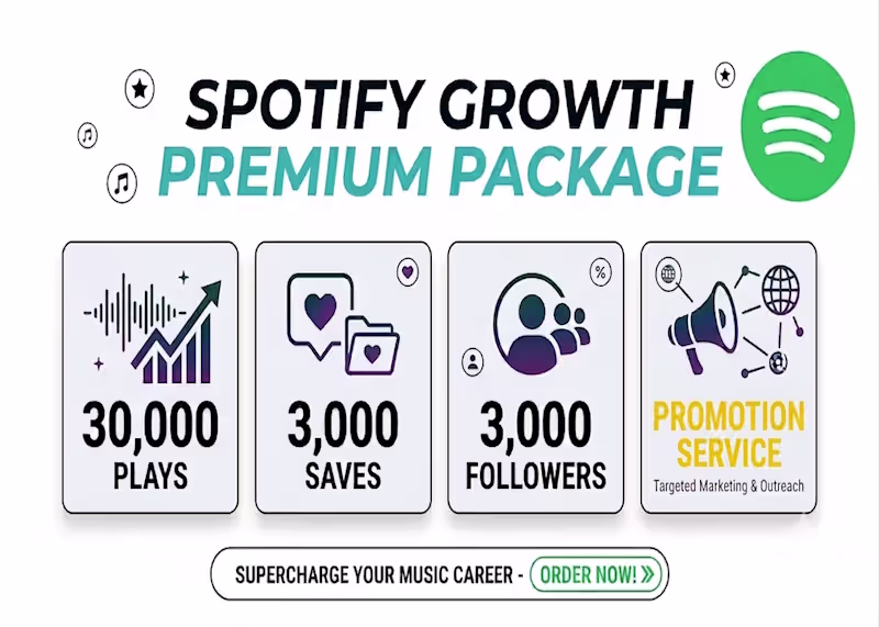 Cover image for Spotify Growth Standard Package - Premium Booster