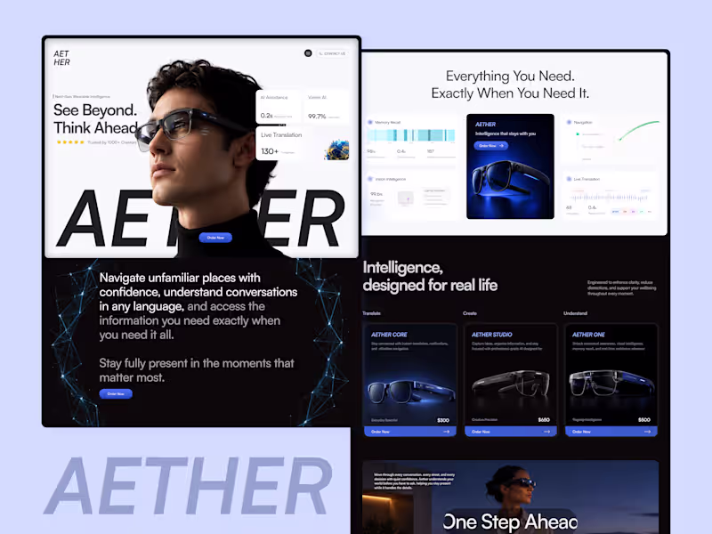Cover image for Premium AI & SaaS Landing Page Design