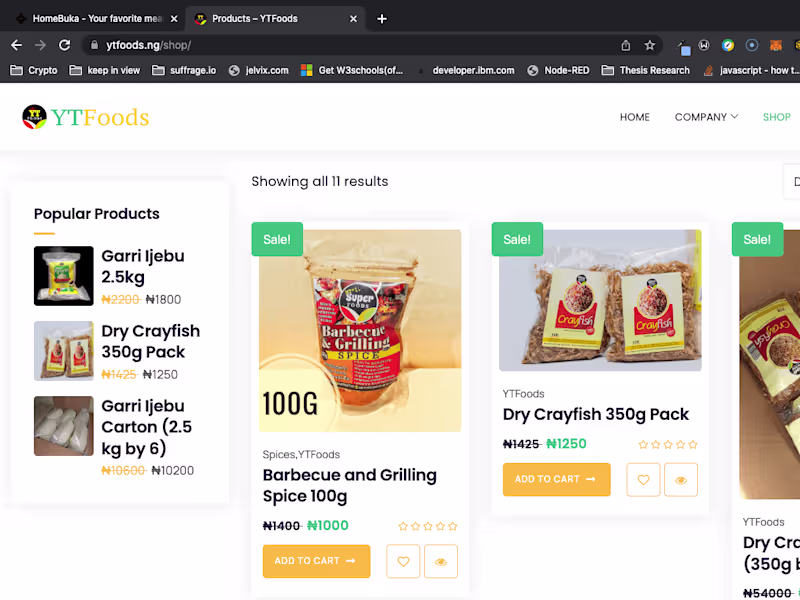 Cover image for YTFoods – Quality and premium processing and packaging of ingen…