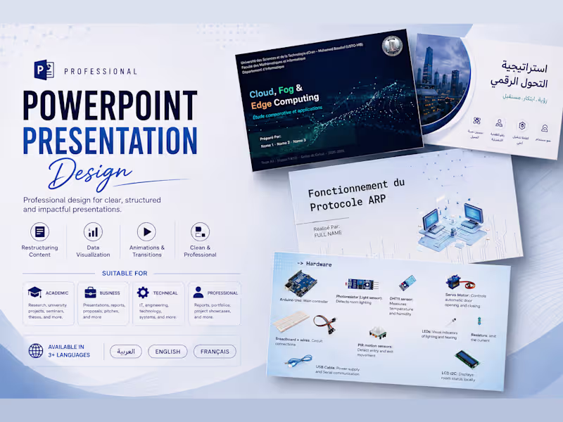Cover image for PowerPoint Presentation Design | Academic, Business & Technical
