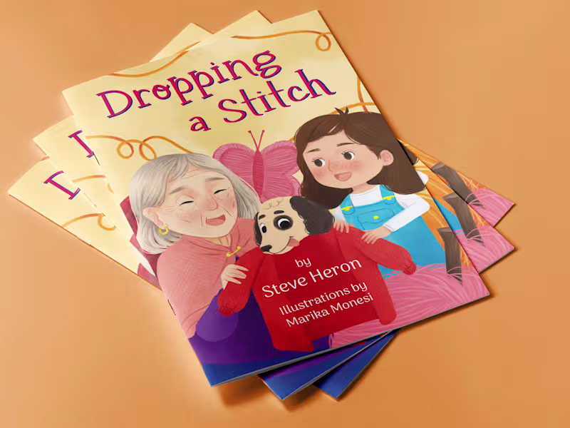 Cover image for Dropping a Stitch - Picture book