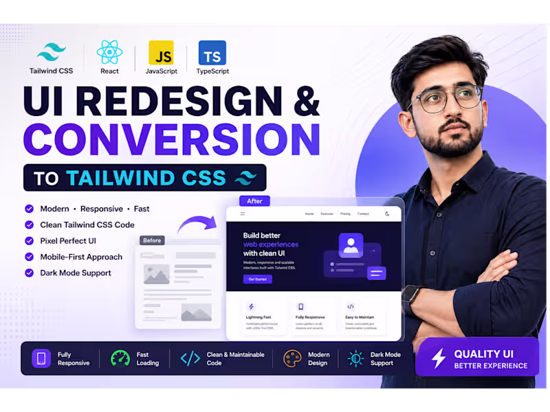 Cover image for UI Redesign & Conversion to Tailwind CSS