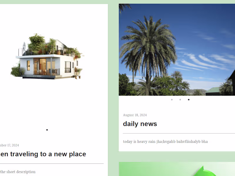 Cover image for Blogging website