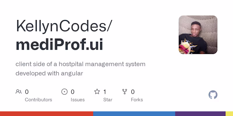 Cover image for KellynCodes/mediProf.ui