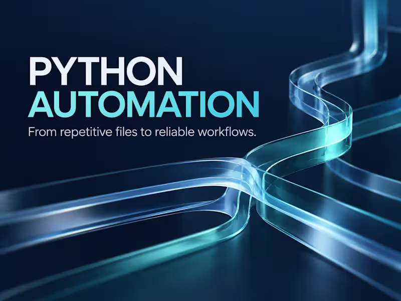 Cover image for Python Automation for Excel, CSV & Recurring Reports