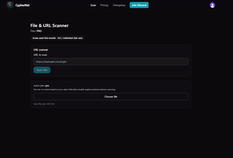 Cover image for File & URL Security Scanner