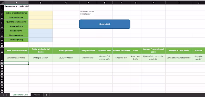 Cover image for Questo file Excel serve per