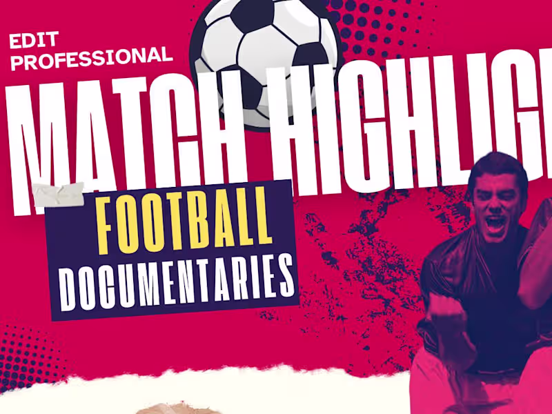 Cover image for Football Documentary & Highlight Video Editing for YouTube