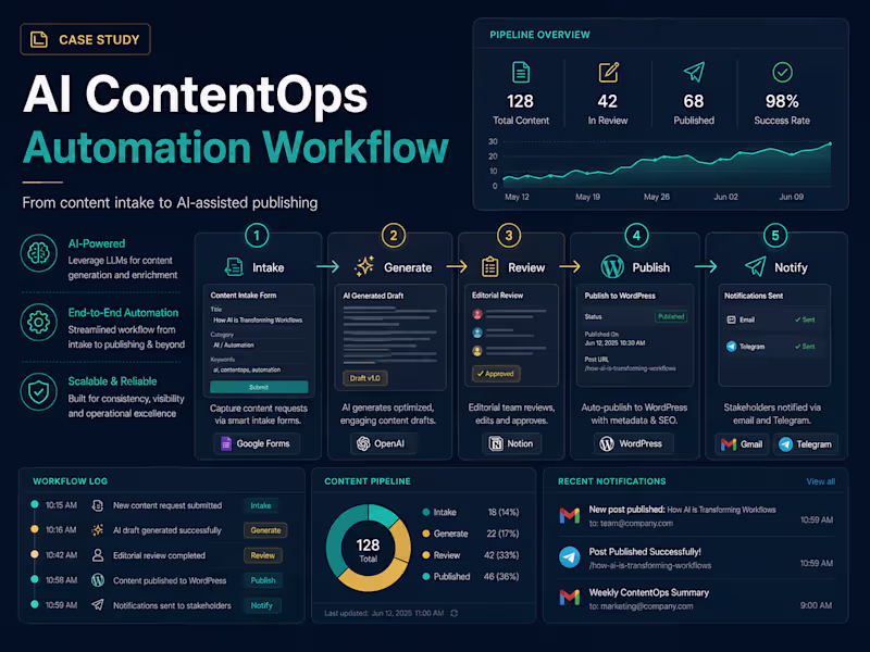 Cover image for AI ContentOps Automation Workflow