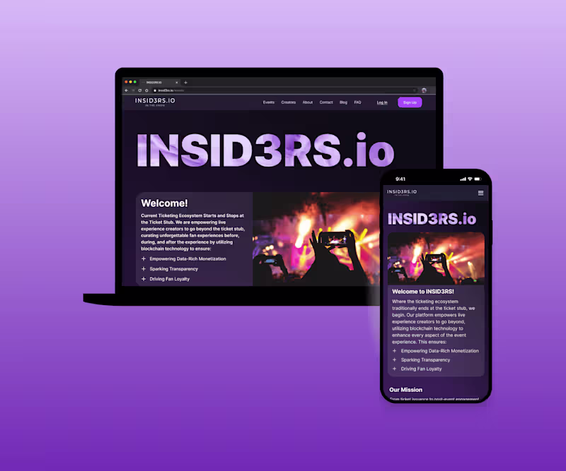 Cover image for INSID3RS.io Website Redesign
