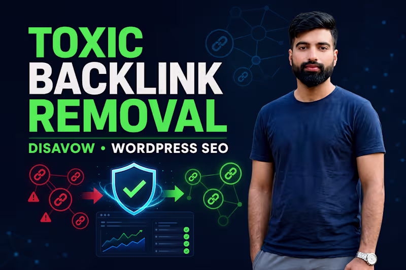 Cover image for Toxic Backlink Audit & Disavow for Ranking & DA/DR Stability