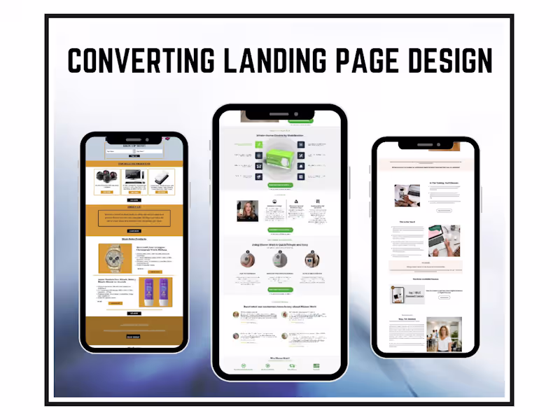 Cover image for CONVERTING LANDING PAGE DESIGN —