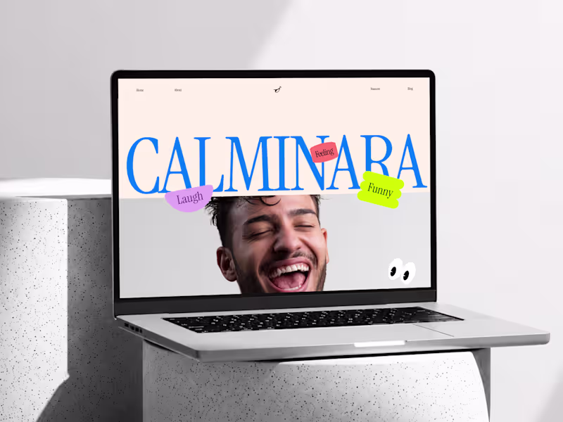 Cover image for Calminara - Mental Health Website