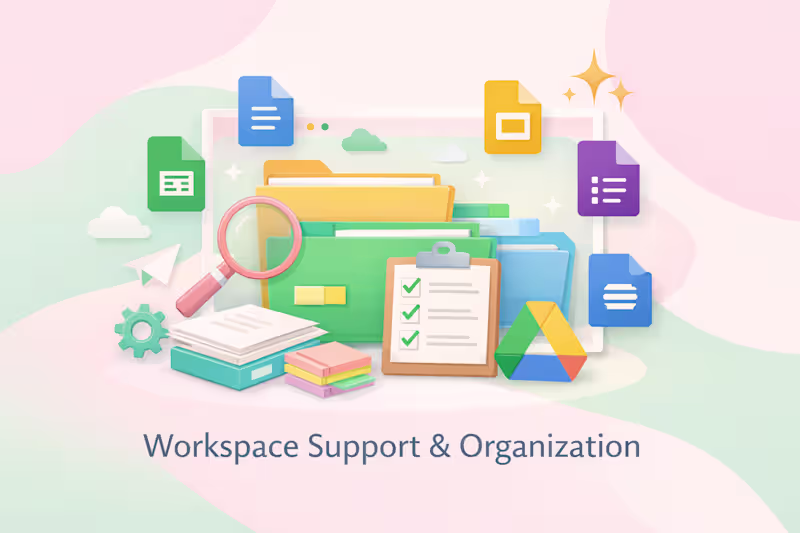 Cover image for Workspace Support & Organization