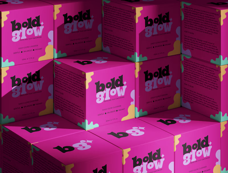 Cover image for Bold & Glow | Skincare Brand Identity