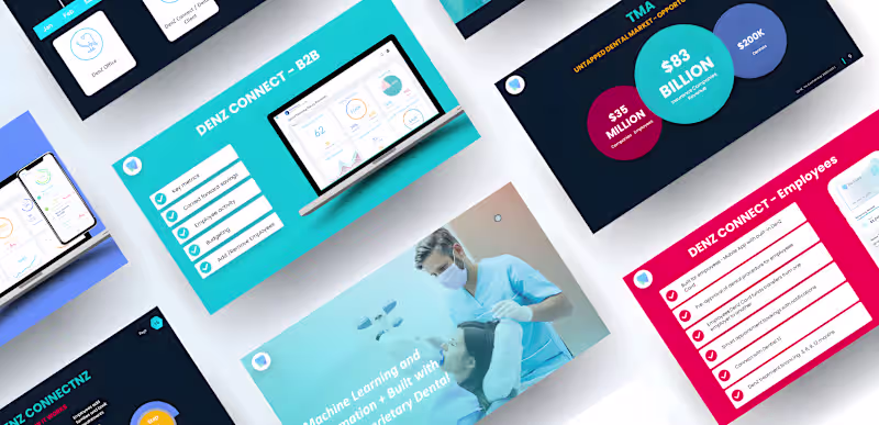 Cover image for DenZ Platform Healthcare Pitch Deck Design