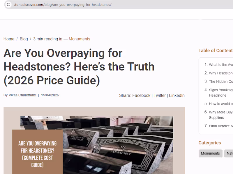 Cover image for Blog Writing - Stone Discover US 