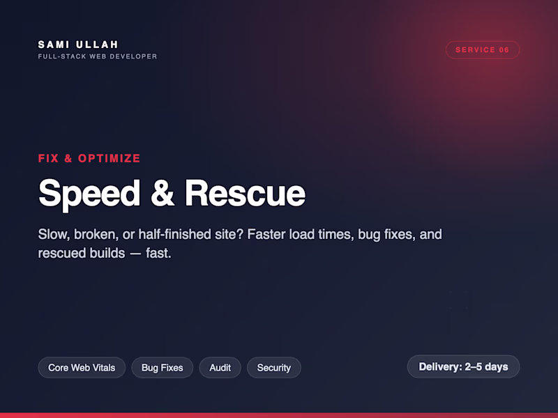 Cover image for WordPress / Shopify Speed Optimization & Rescue