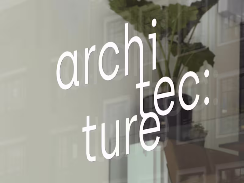 Cover image for architecture: