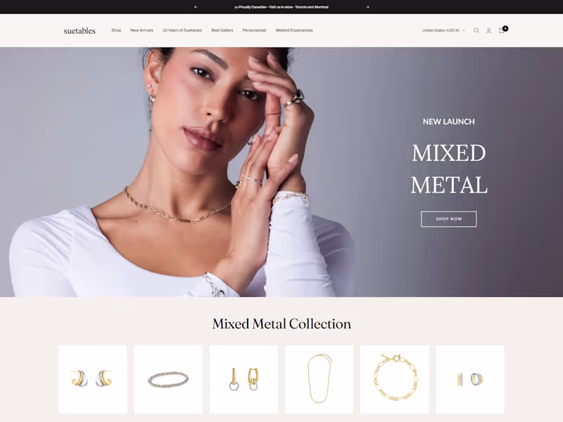 Cover image for Suetables Jewelry Brand