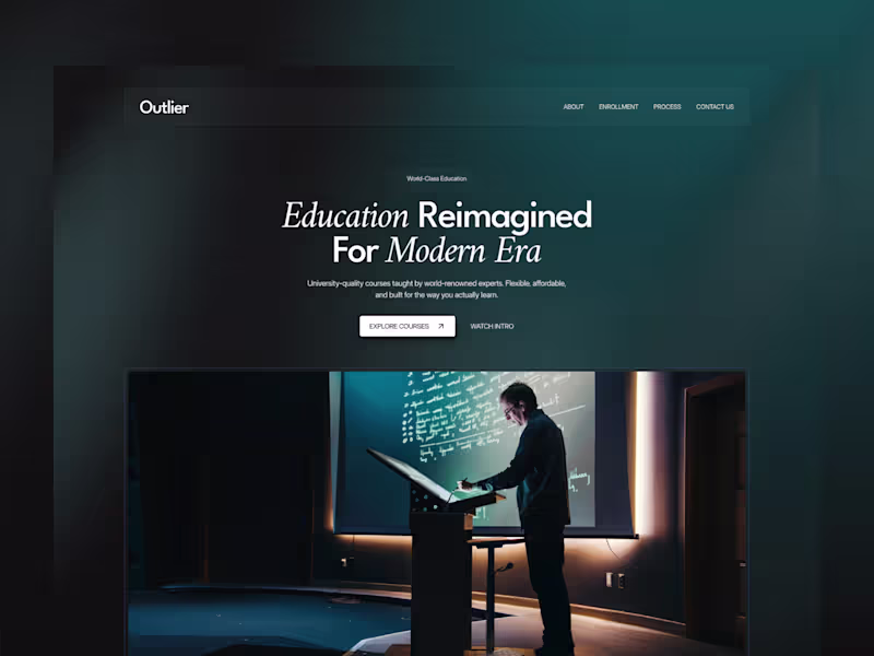 Cover image for Outlier Course - Educational Website