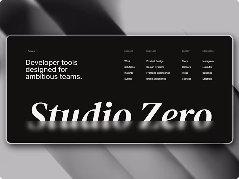 Cover image for Random footer exploration.
Lately, I've been